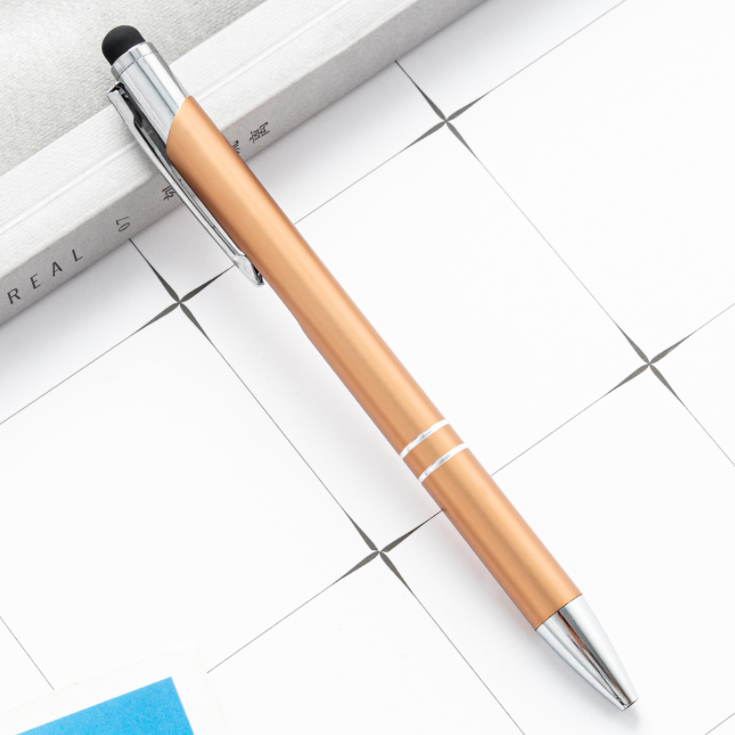 Fast Customized 2 in 1 Advertising Promotional Portable High Sensitive Capacitive Metal Stylus Screen Touchpad Ballpoint Pen