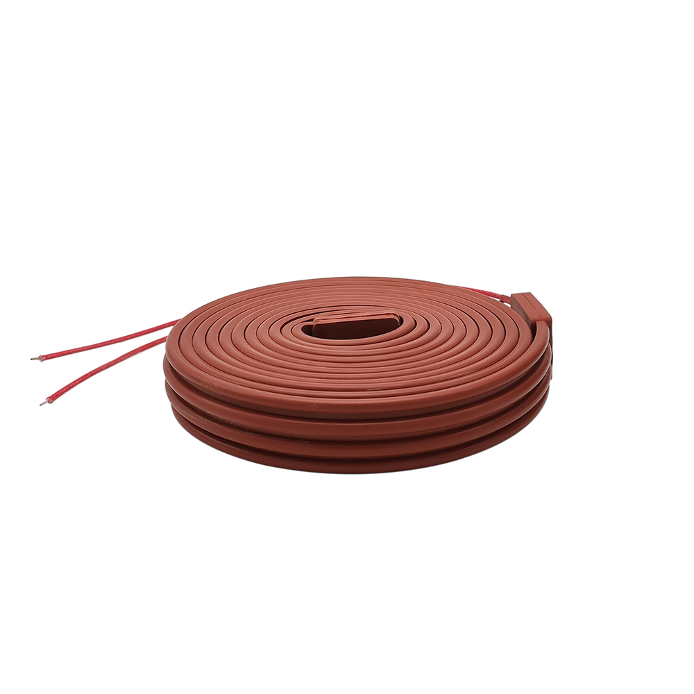 2m length, 25mm width, High Temperature Silicone Rubber Heating Cable for water pipe prevent freezing, Oil Fuel Anticondensation