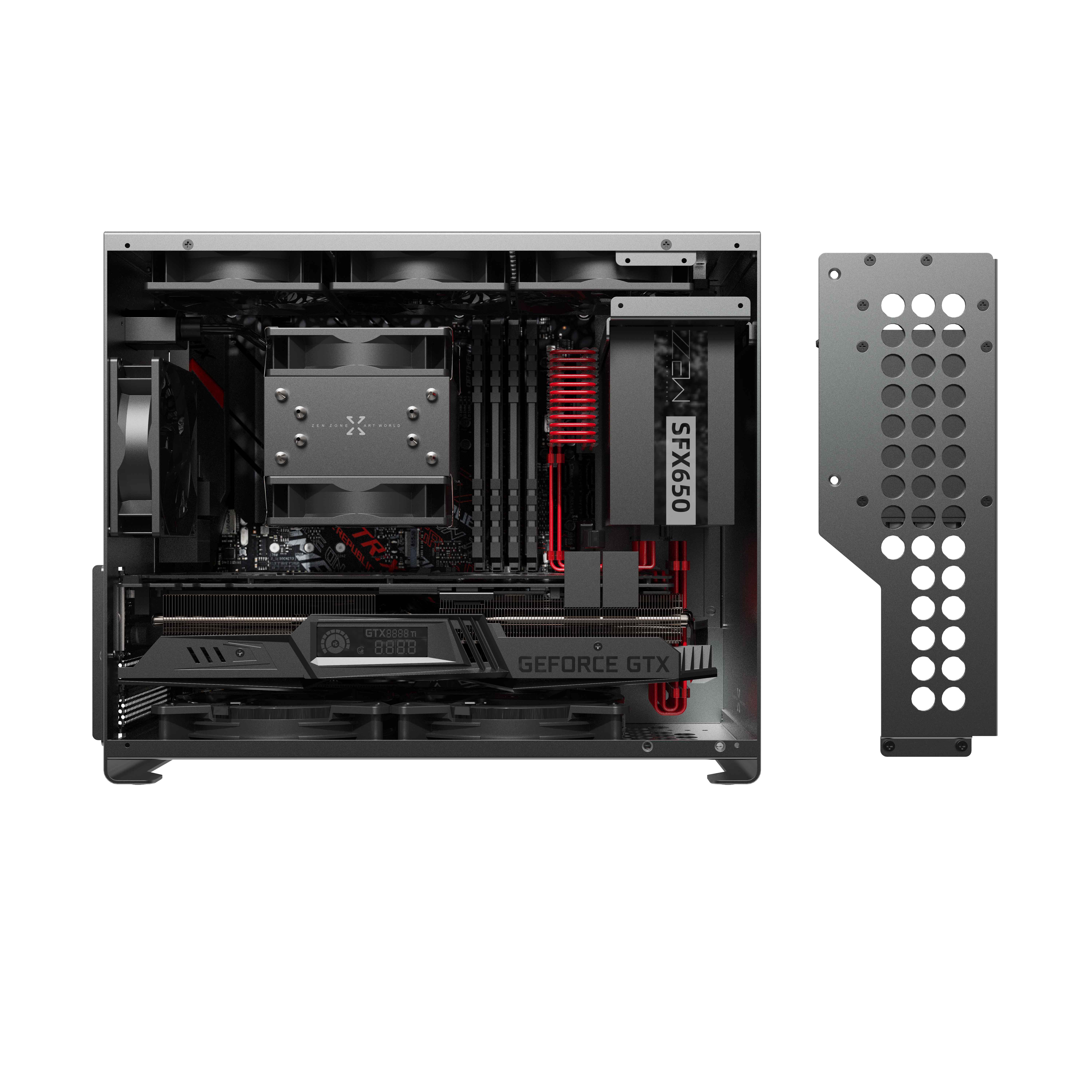 Супер Мини MATX чехол B3 Алюминиевый ПК корпус настольное шасси DIY ПК чехол с DIY установкой для игр и домашнего офиса