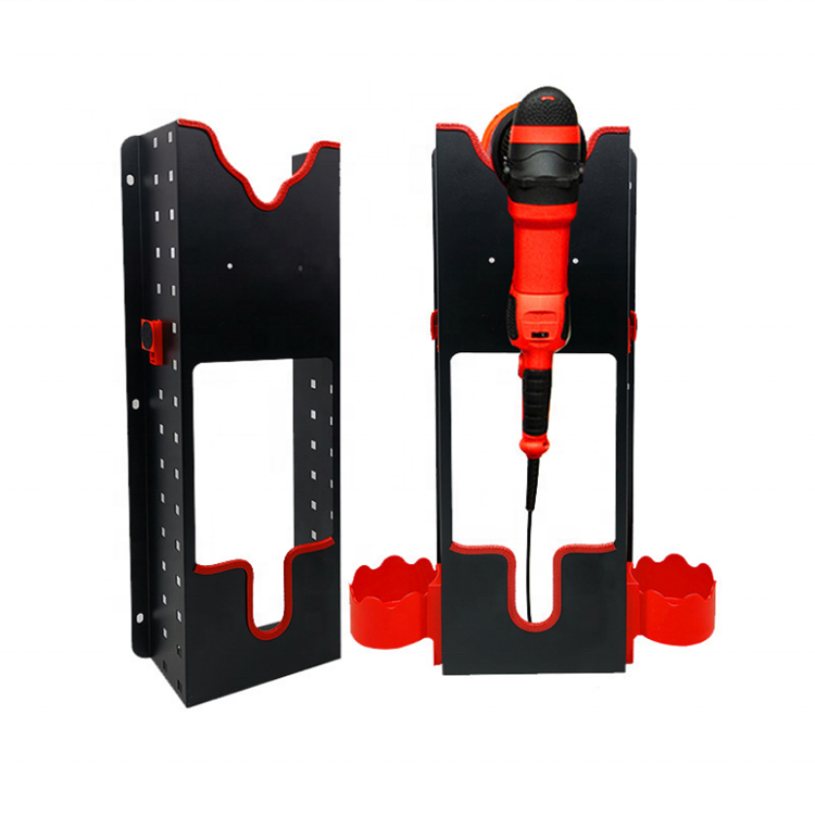 Car care tool holder polishing /wax machine shelf rack wall-mounted tool storage and placement rack