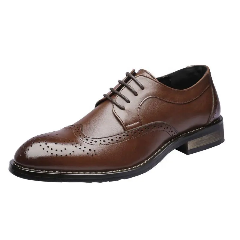Gentleman fashion leather dress shoes mens shoes dress shoes