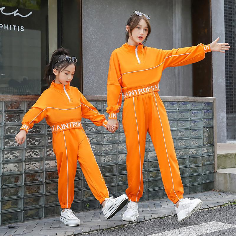 2021 Fashion Autumn Child Parent Suit Pullover Top+Pants 2pcs for Mom Teenagers Girl Family Suit Outfitts