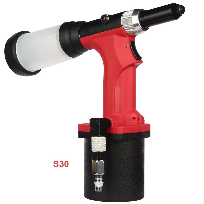 S30 High Quality Pneumatic Blind Rivet Gun Automatic Riveter Half Steel Aluminum Nail 2.4mm-4.8mm