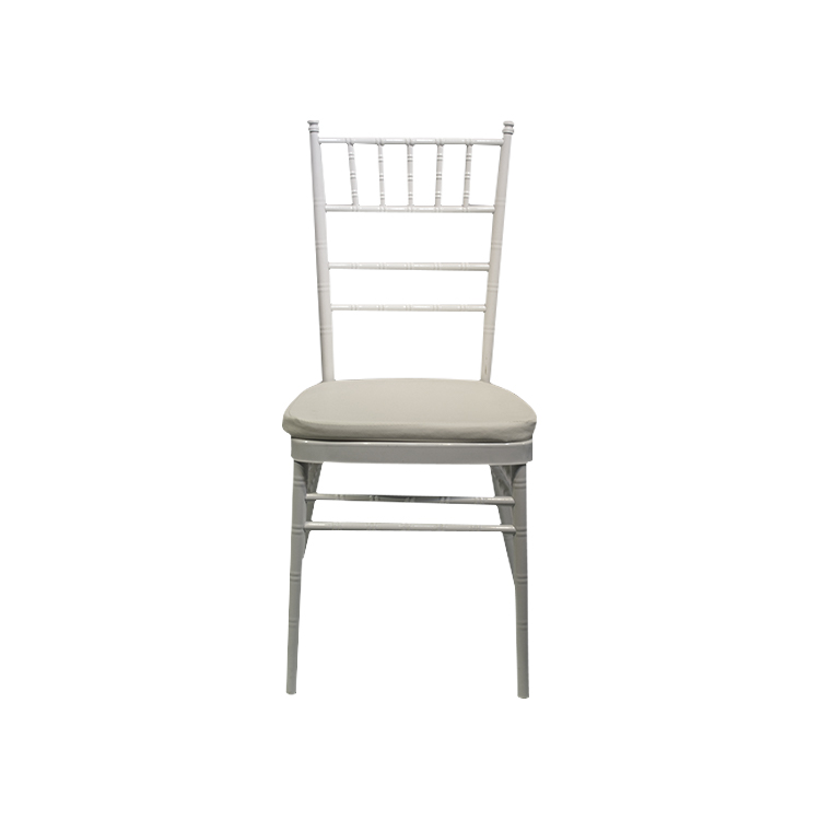 Customized Seat Cushion Hotel Foyer Banquet Wedding Chairs Decorations Chiavari Steel Chairs