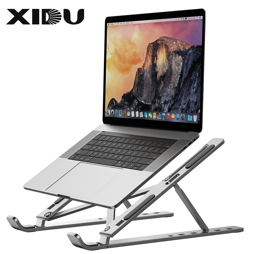 Portable Laptop Stand Aluminium Foldable Notebook Support Laptop Base Macbook Pro Holder Adjustable Bracket Computer Accessories
