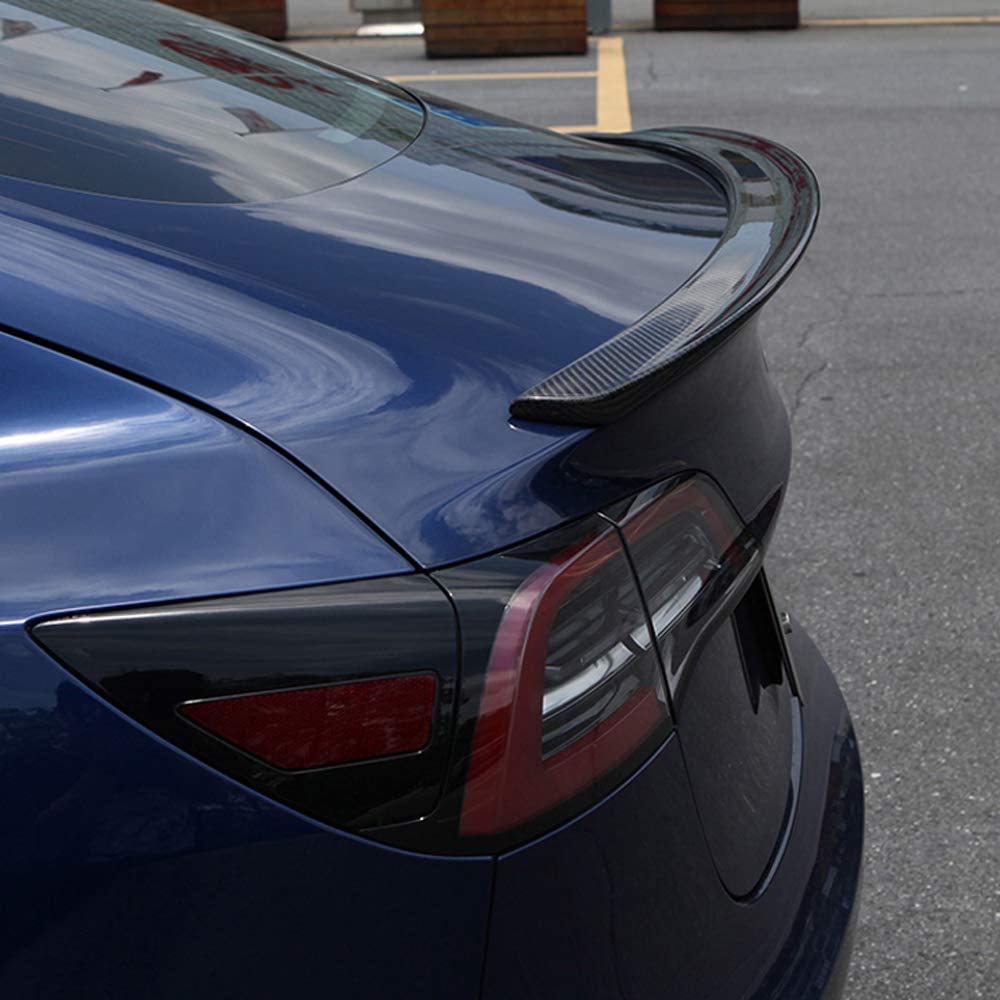Suitable For Model 3 Modified ABS Carbon Fiber Carbon Fiber Spoiler And Top Wing