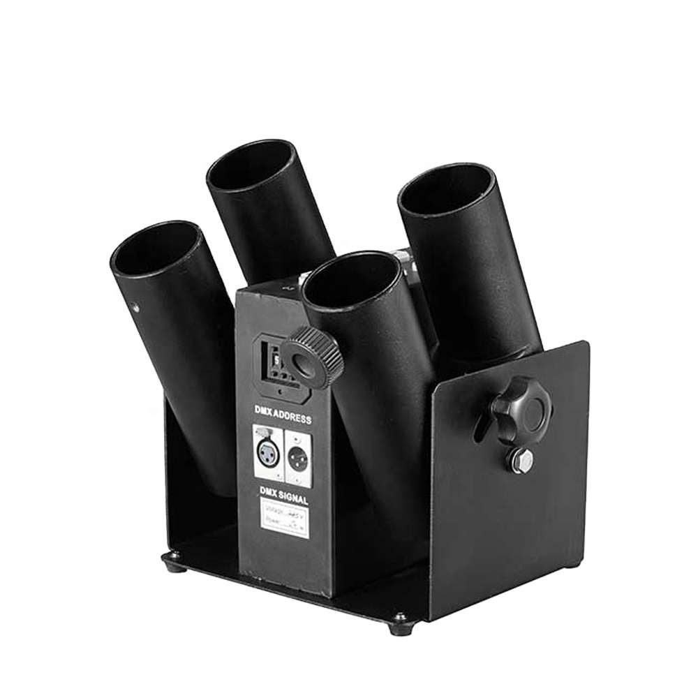 DMX 512 Four head confetti machine 4 Shots Stage Confetti shooter machine for party wedding stage show opening ceremony