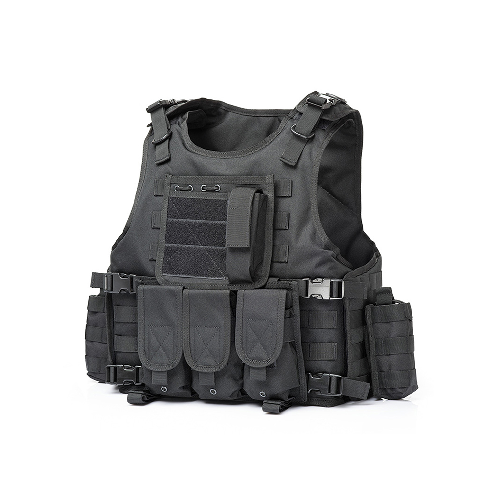 Тактический Жилет molle черного цвета для правоохранительных органов по оптовой цене