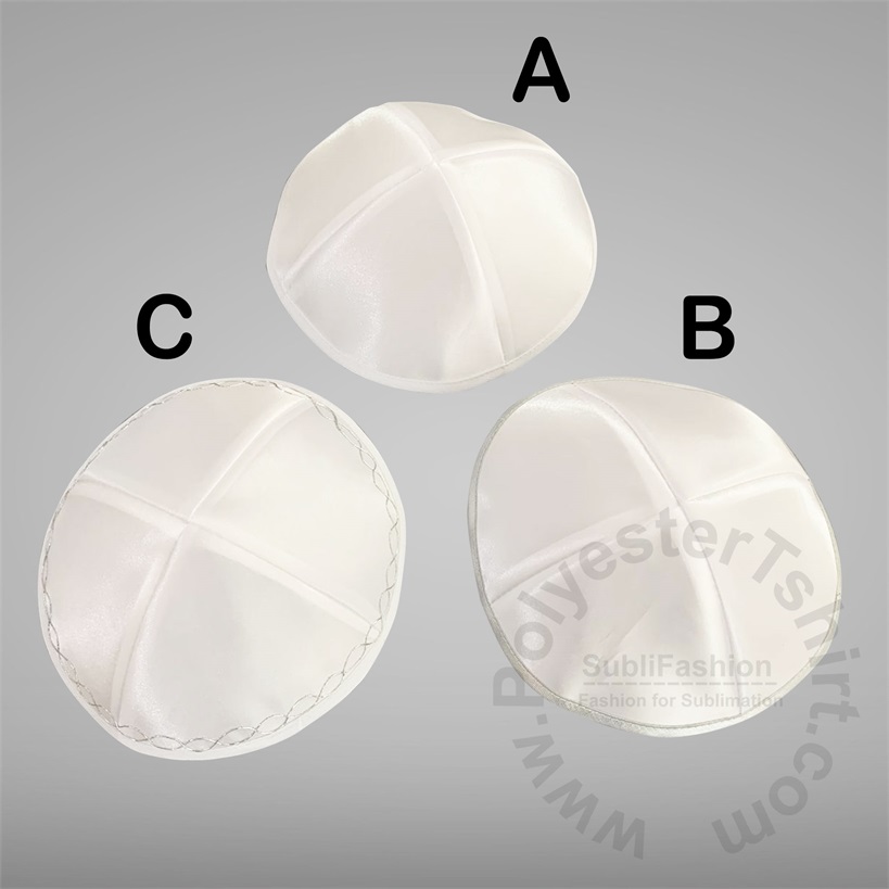 Простые взрослые kippot унисекс 100% полиэстер Атлас Kippah вышивка и принт Kippa