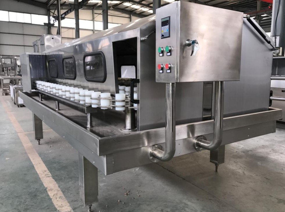 Factory Price Semi Automatic Glass PET Platic Wine Bottle Flushing Washing Machine