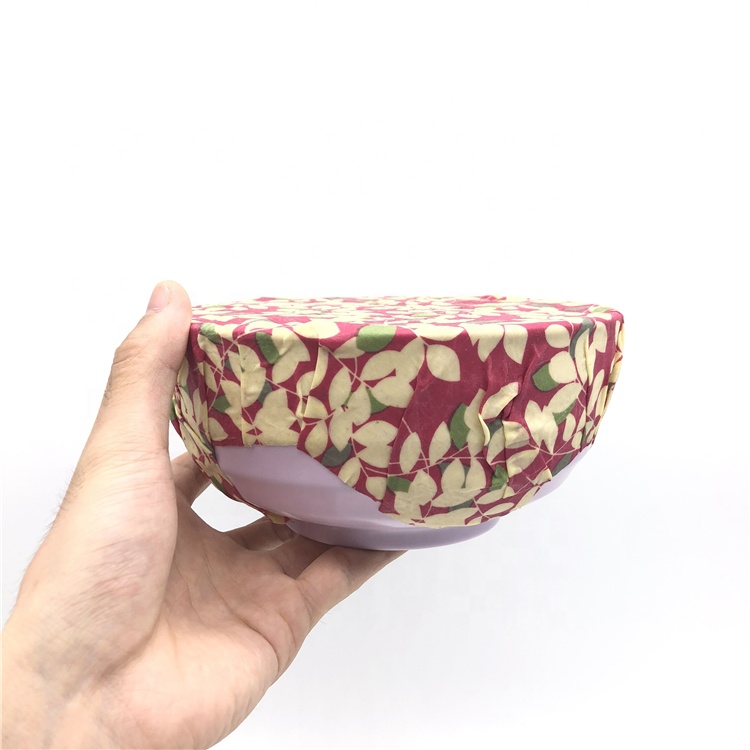 New arrival eco friendly reusable beeswax food cloth storage wraps