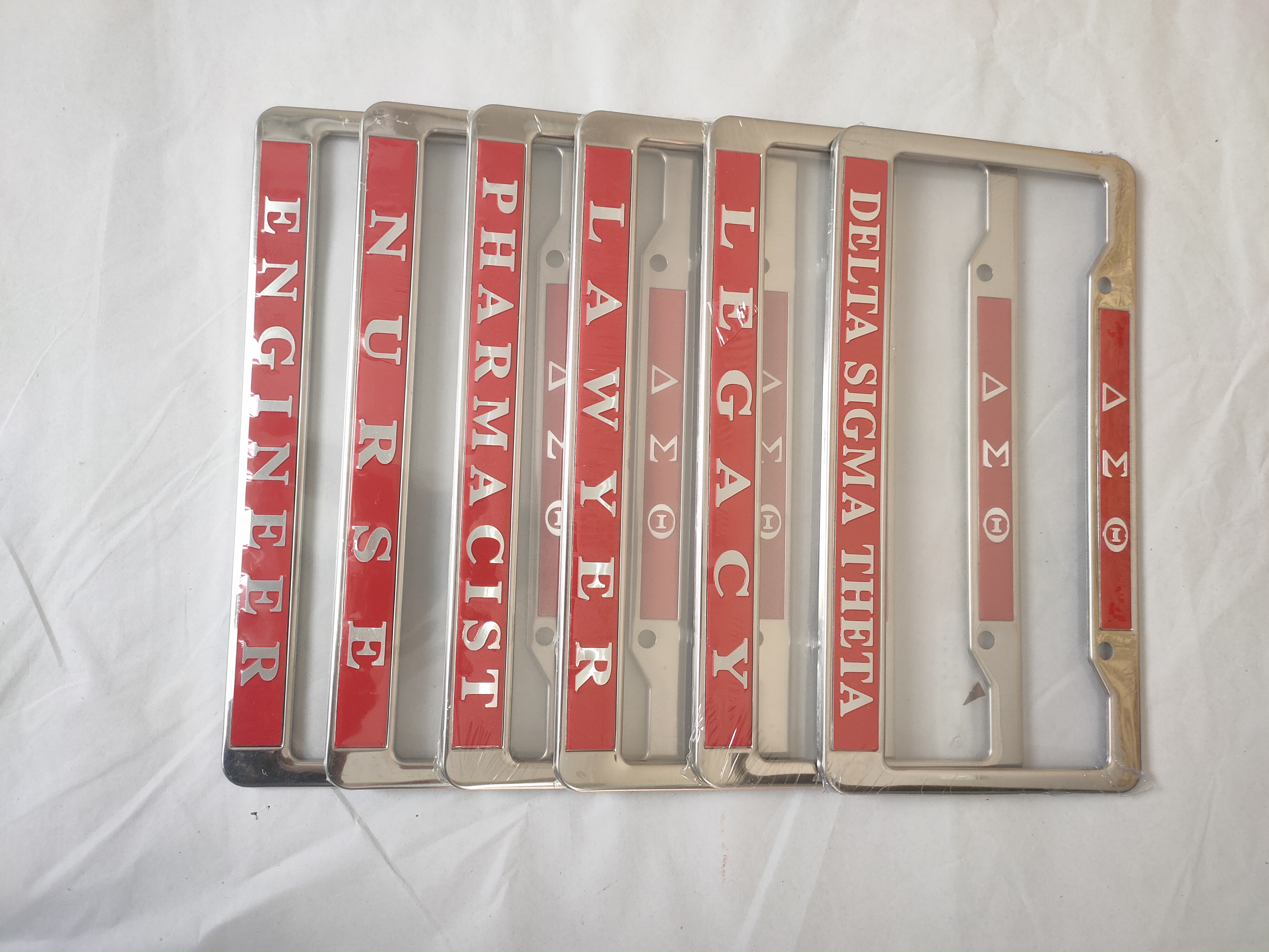 usa standard size metal stainless steel vehicle chrome plated lisence plate frame logo license number plate holders