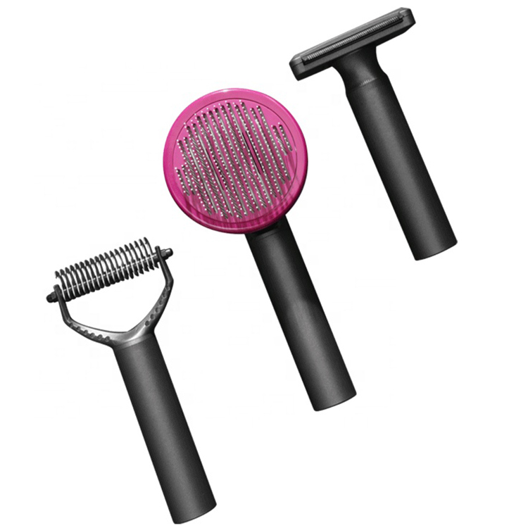 Wholesale Self Cleaning Dog Cat Pet Comb Set Slicker Brush Remove Dog Hairs Pet Comb