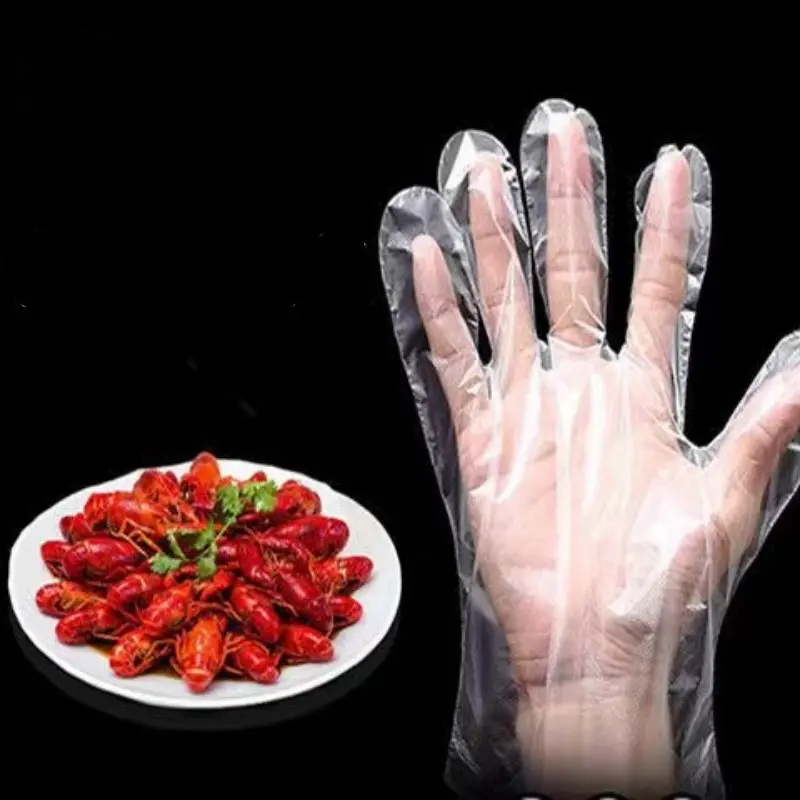 Disposable PE Gloves for Hair Dying Food Use Keep Health and Safety Cheap Price Factory Wholesale 100pcs/pack