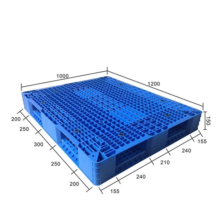 HDPE Евро 4 вилки двухсторонняя промышленная транспортная стойка сверхпрочный пластиковый поддон