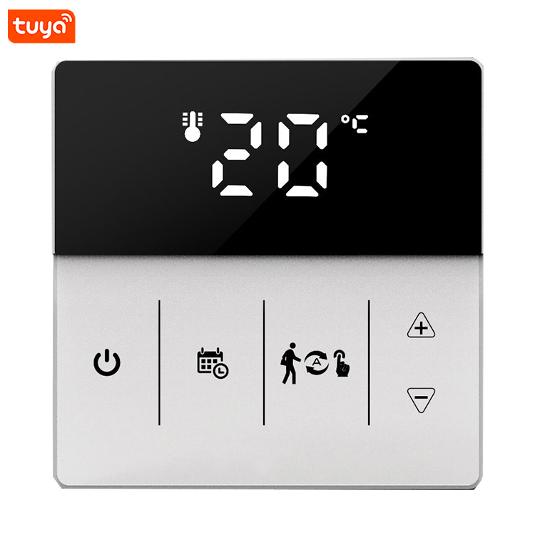 Термостат HY609 Zigbee для теплого пола, стеклянный цифровой нагреватель для умного дома, 16 А, Wi-Fi, 3 А
