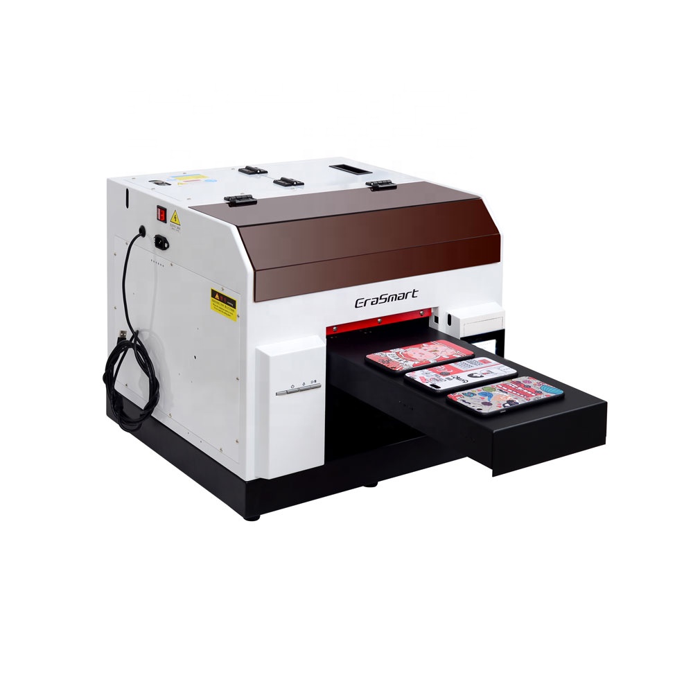 Factory directly sell Inkjet 3D UV Phone Case A4 UV Printer Price UV Flatbed Printer