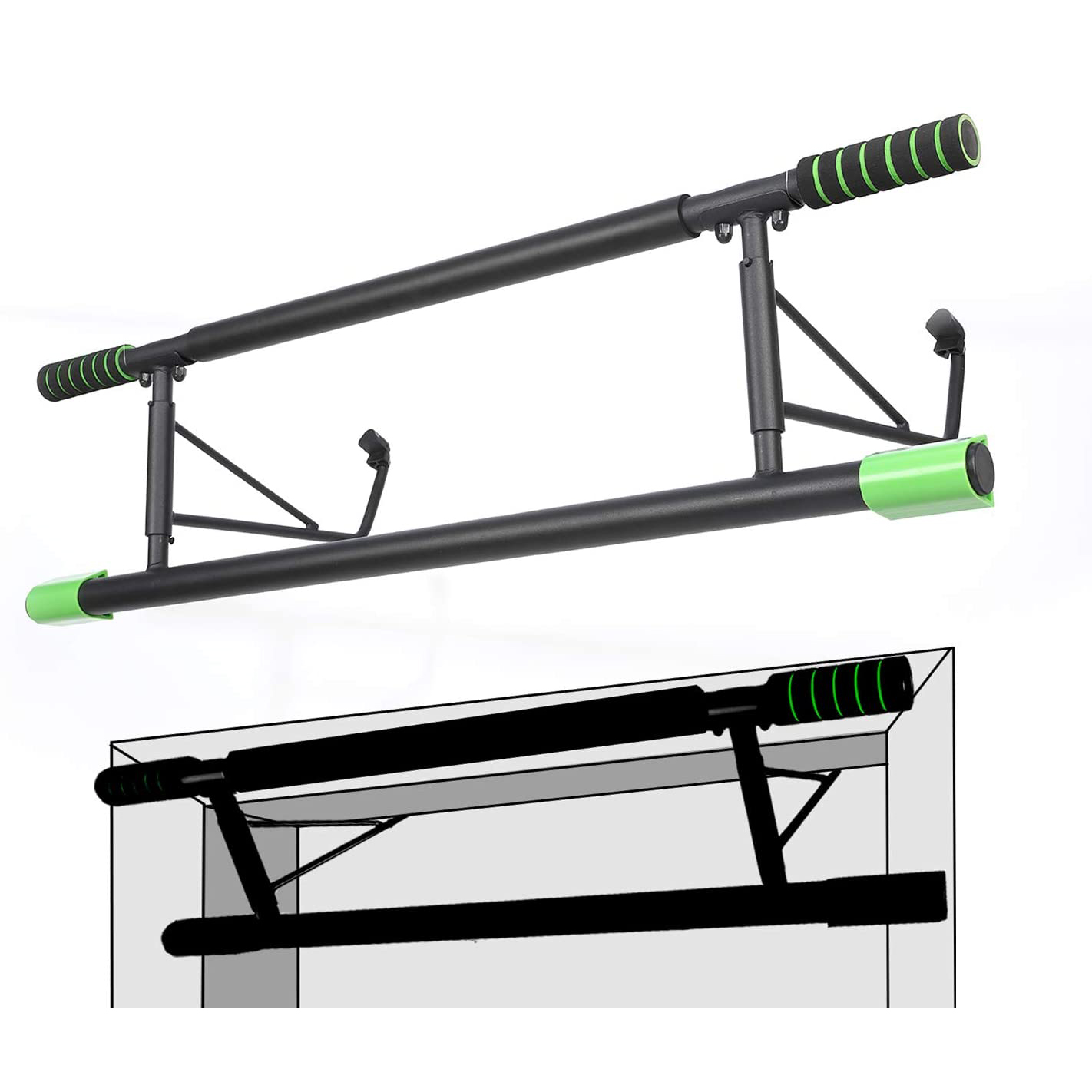 Door Pull Up Bar Chin Up SitUp Dips Gym Fitness Strength Workout Door Bars