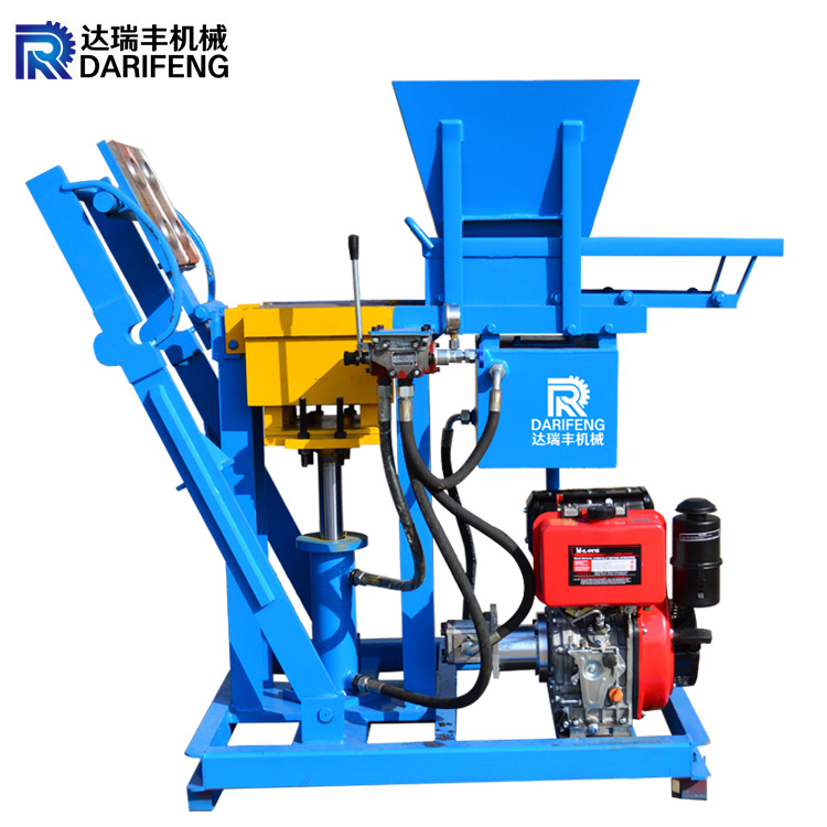 DF2-25 ECO Brave Brick Machine Semi Automatic Ecologic Clay Mud Soil Interlocking Hydraulic Press Brick Making Machinery Manual