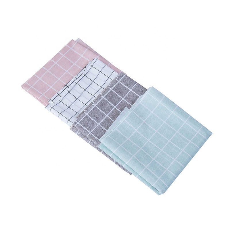 Kitchen PEVA waterproof tablecloths non-washable tablecloths small fresh restaurant plaid tablecloths coffee table mats