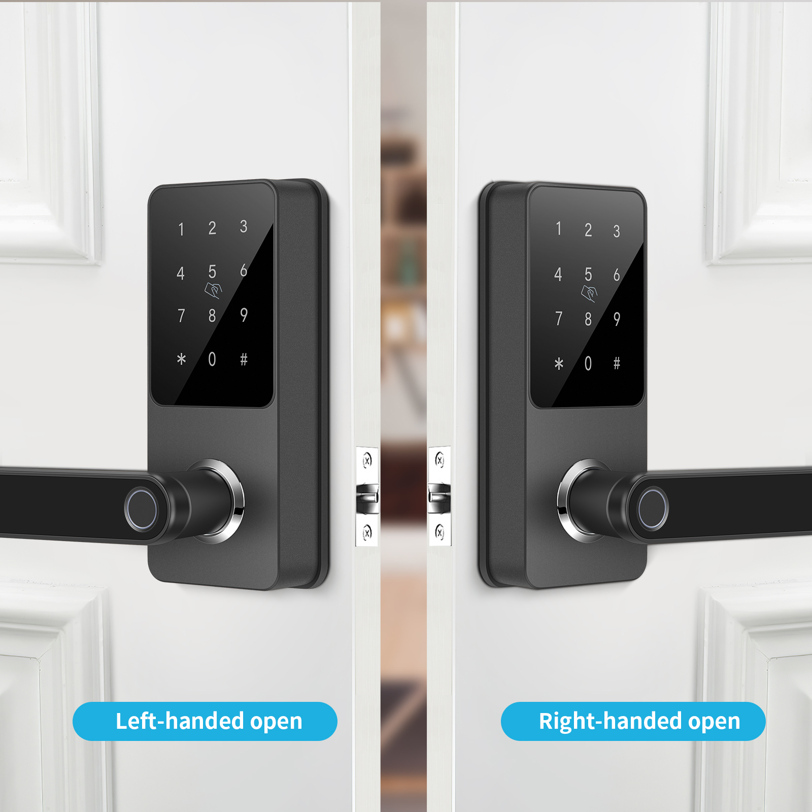 Electronic Touch Keypad TTlock App Control Blue tooth fingerprint door lock