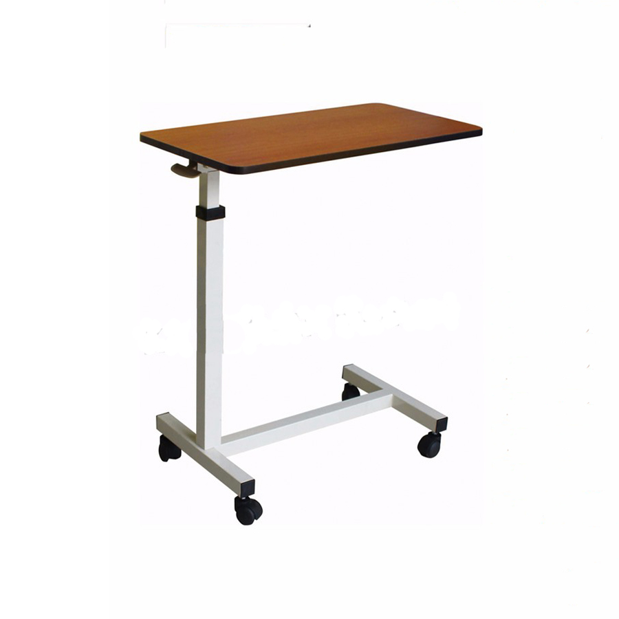 High Quality MDF Over- Bed Table for Wholesale Hospital Table Hospital Furniture Plastic Commercial Furniture