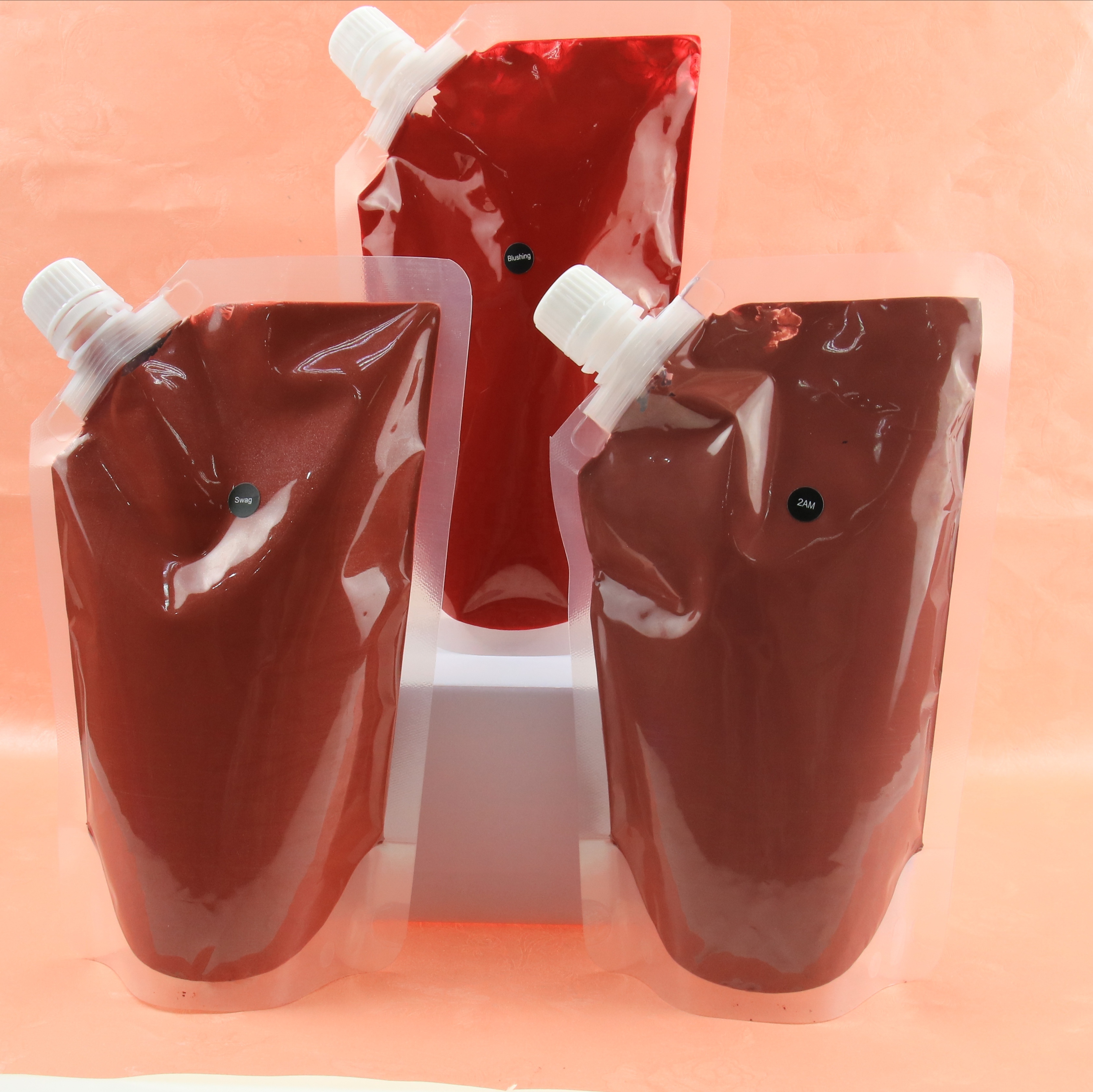 wholesale 420ML bag packaging no logo lipstick with matte colors