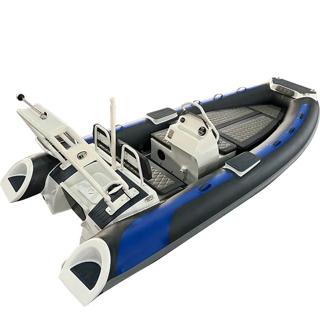 China Sailing Rubber Small Bateau Center Console Aluminum Pvc Racing Barcavetroresin Plastic Rafting Rib Boat With Motor