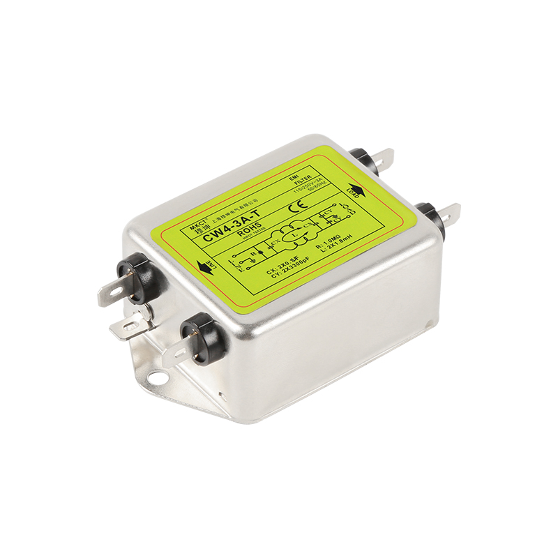 Вставное соединение Однофазный AC 220V EMI очистка CW4-3A/6A/10A/20A/30A-T фильтр питания