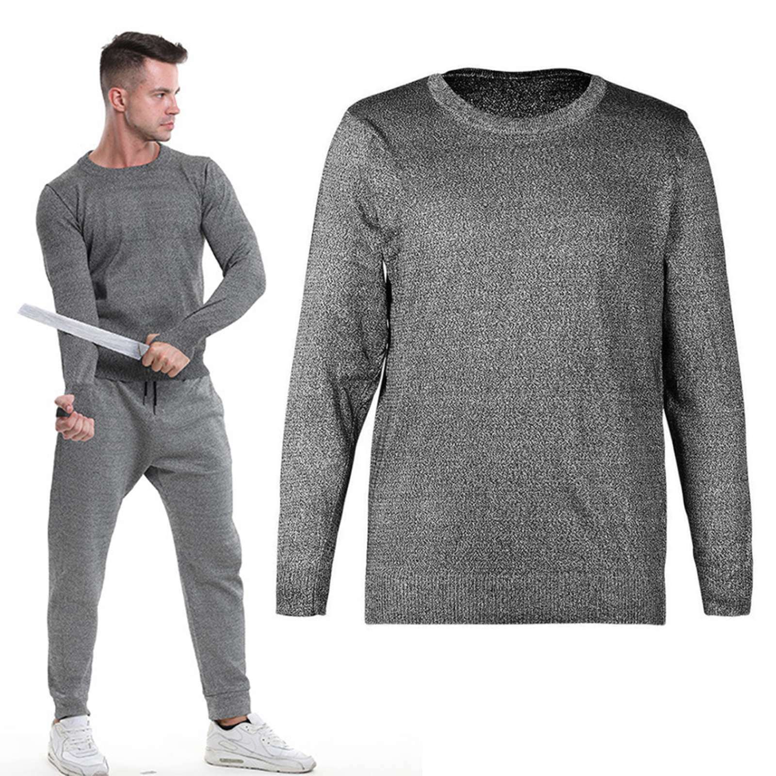 Stab Resistant Safety Clothing Top Anti Knife Slashing Resistant Self Defense Cut Resistance Shirt with Long Sleeve
