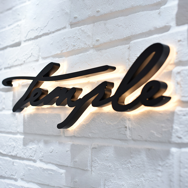 Advertising hospital illuminated custom signage golden electronic led sign backlit electroplating love light up letters