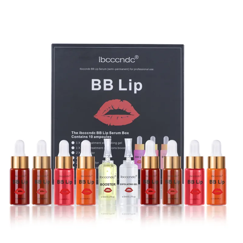2022 Semi Permanent Lip Blush Pigment BB Lips Pigment Liquid Foundation Meso Serum Treatment Permanent Colourful BB Lips