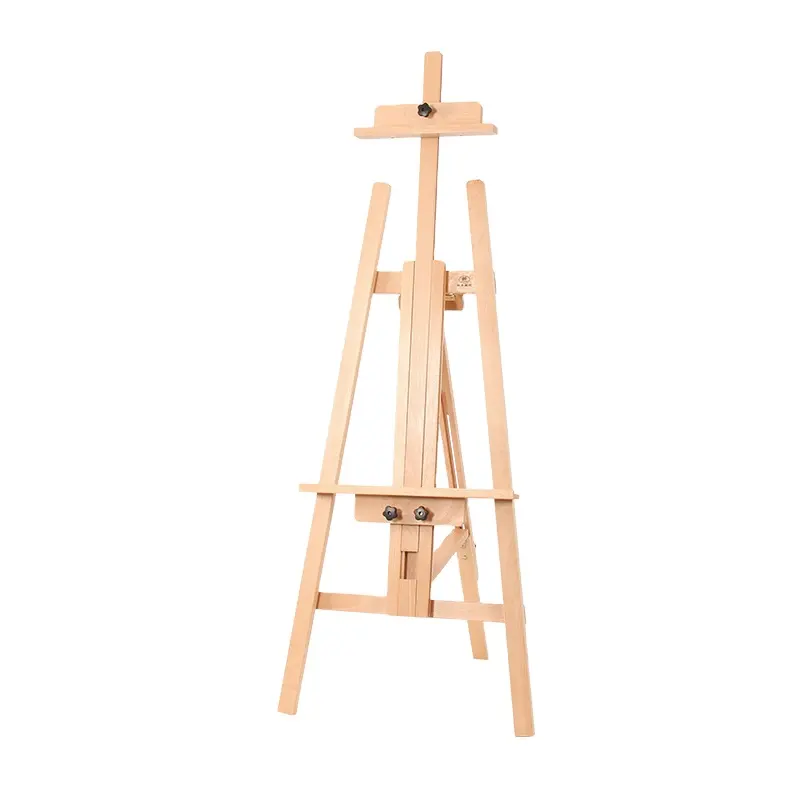 Adjustable artist wooden triangular display painting art easel stand