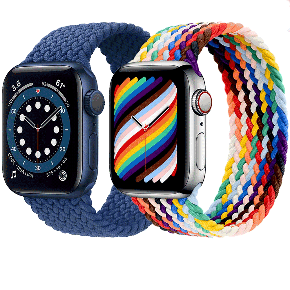 Эластичная плетеная петля Pride Edition для apple watch series 6 5 4 3 2 1, тканевый нейлоновый ремешок для часов