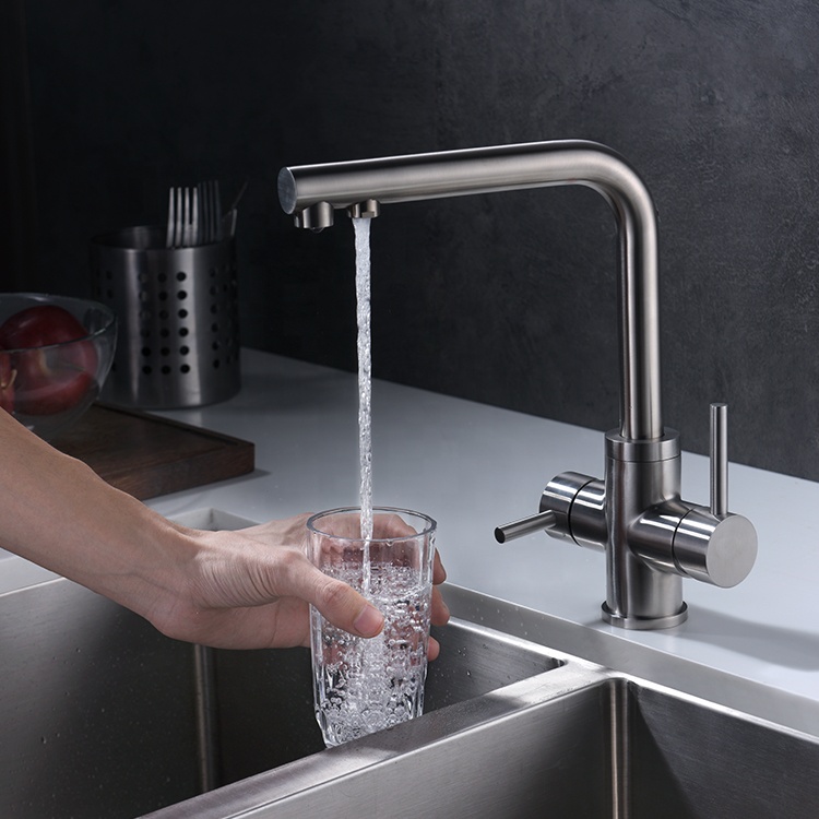 Смеситель для воды с 2 распылителями, 3 способа