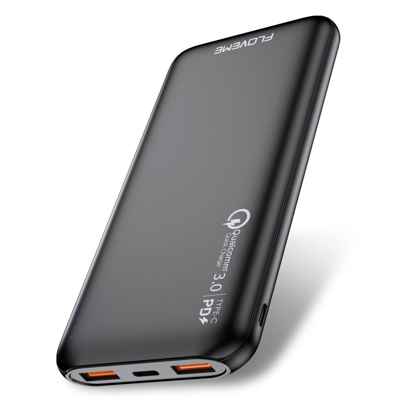 FLOVEME Бесплатная доставка PD КК 3,0 быстрое зарядное устройство Power Bank 10000 мАч Type C портативный аккумулятор для зарядки батареи банки