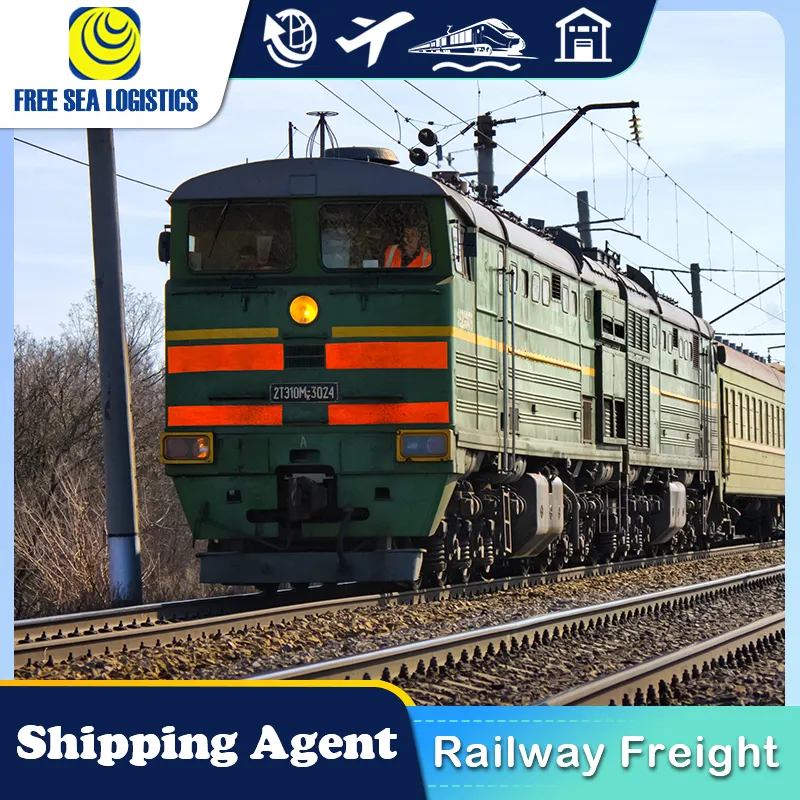 On time fast Amazon shipping Train Freight railway to Europe Russia Denmark Finland Poland Germany Lithuania shipping agent