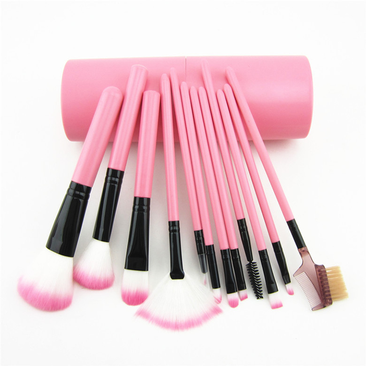 Hot Marble Makeup Brushes12Pcs Makeup Brush + Brush Barrel Makeup Cosmetics Kit Foundation Powder Blush Contour Make up brush