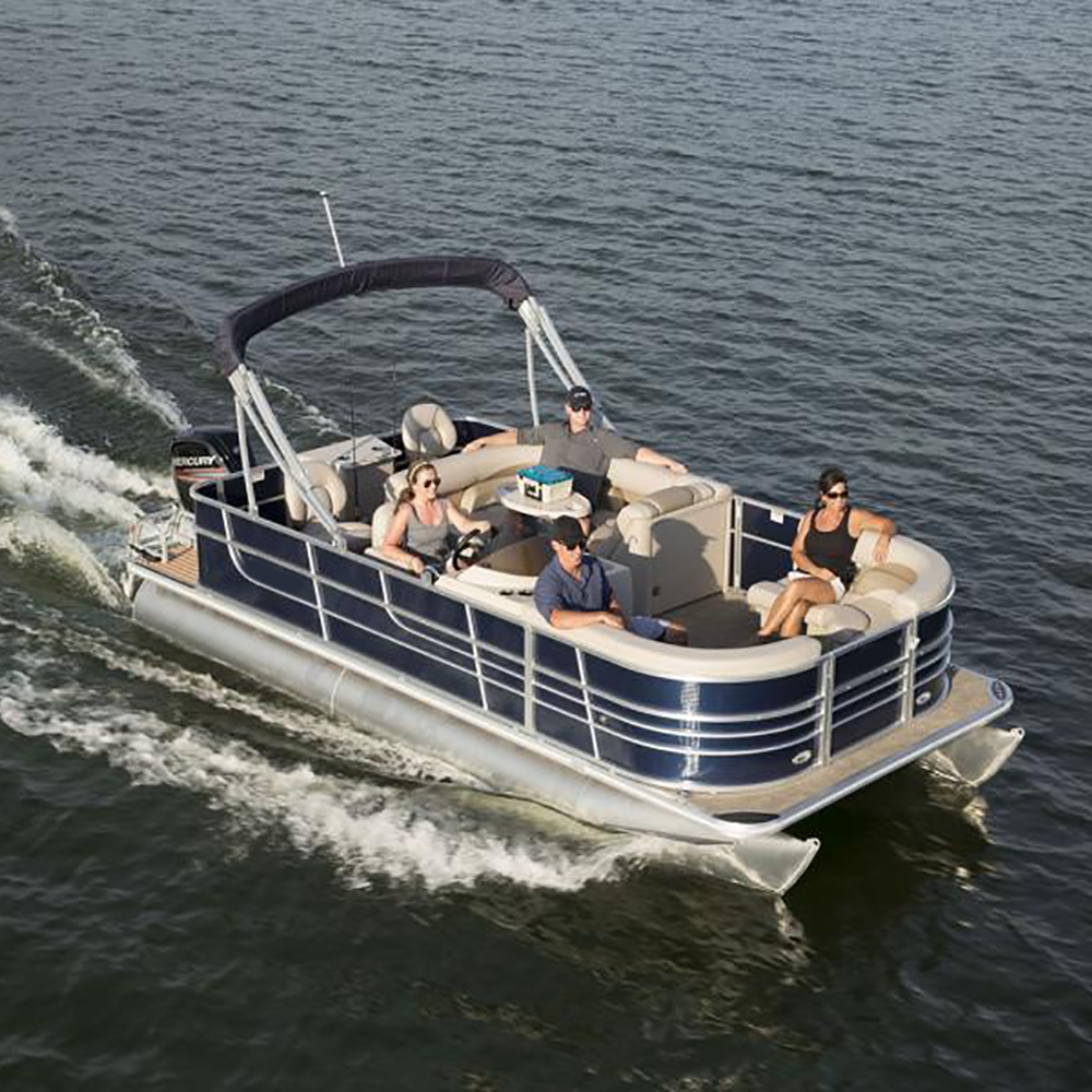 2021 New Kindle best family fish and cruise aluminum pontoon boats with Awning For Sale