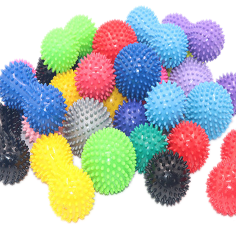 China Factory Wholesale Foot Hand Back Massage Balls Yoga Accessories Spiky Sensory Balls