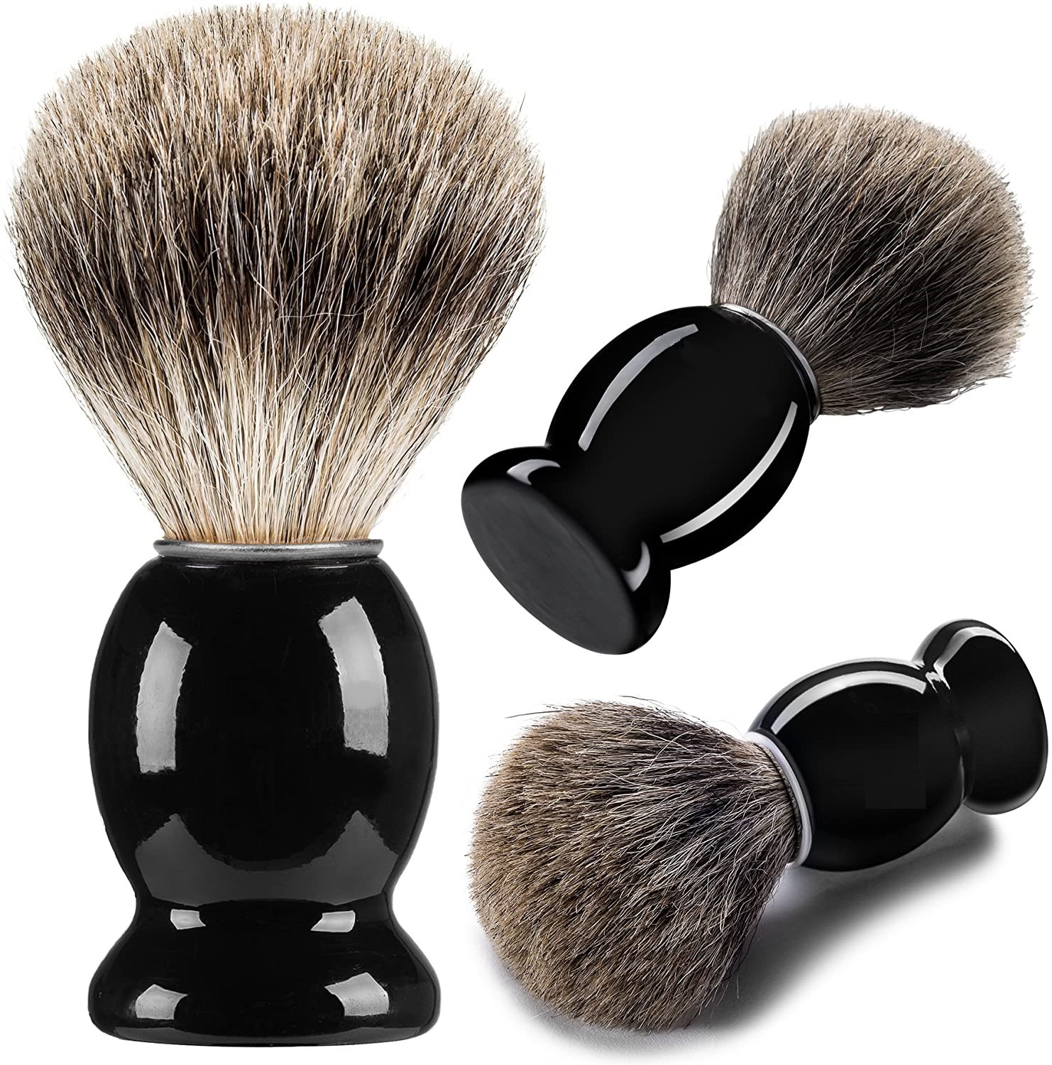 Bamboo Wood Shaving Brush Men's Beard Shaving Tool Private Label Barber Shaving Brushes