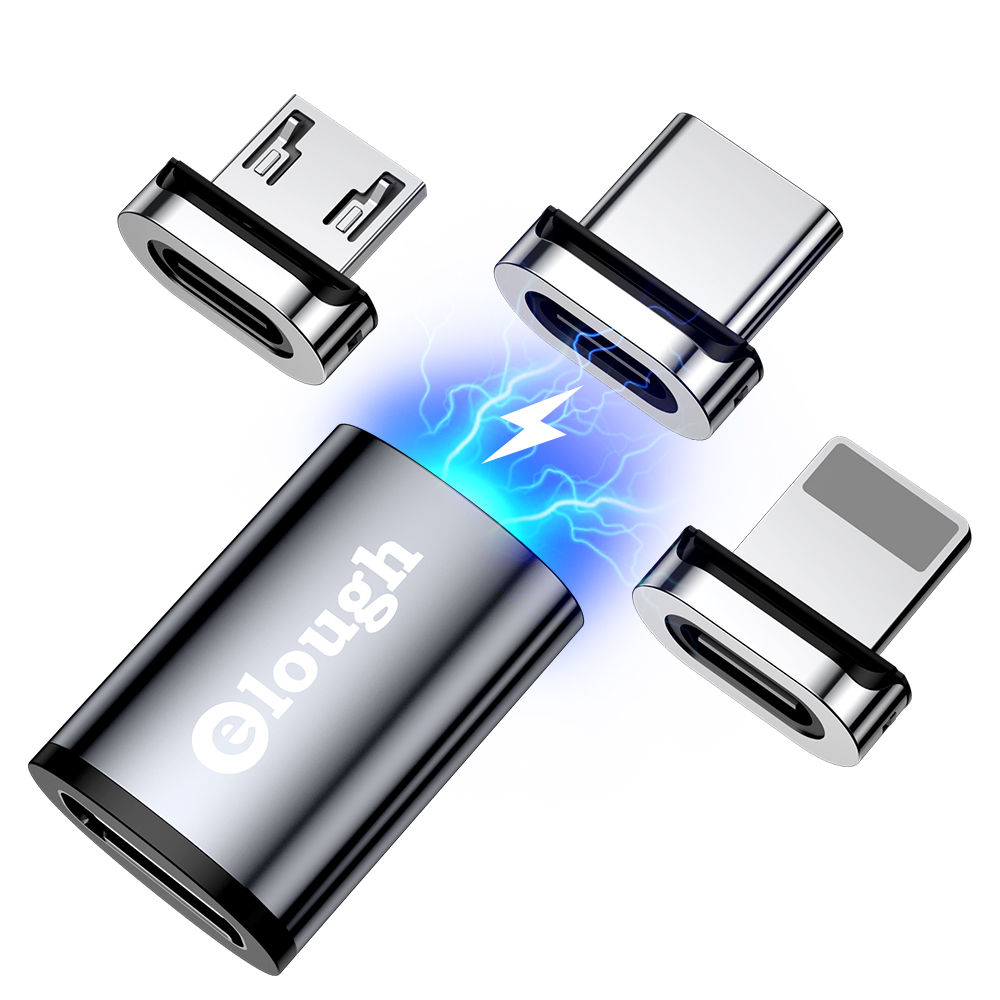 Trending 2021 mini usb-pd adapters qc3.0 magnetic data usb c to usb a converter for iphone otg adapter