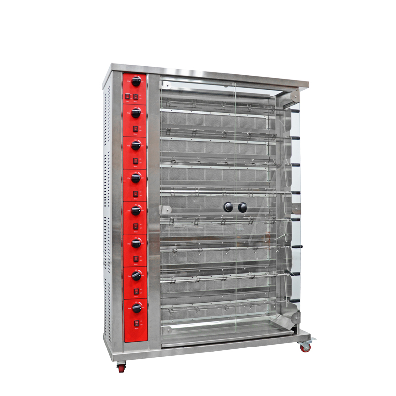 Заводской OEM 8 стержней, коммерческий ресторанный жаровня, духовка, жаровня для курицы