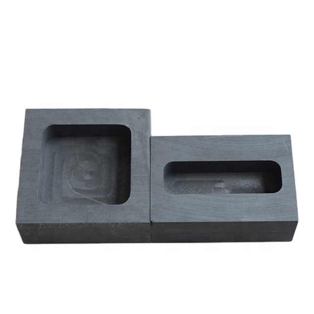 Hardware tools graphite oil groove crucible two hole graphite oil groove boat