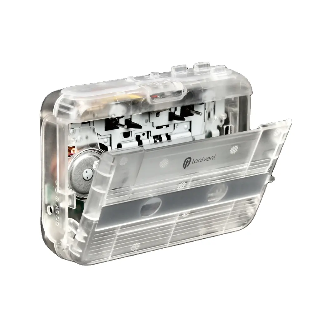 Classic transparent frosted Bluetooth Walkman cassette player