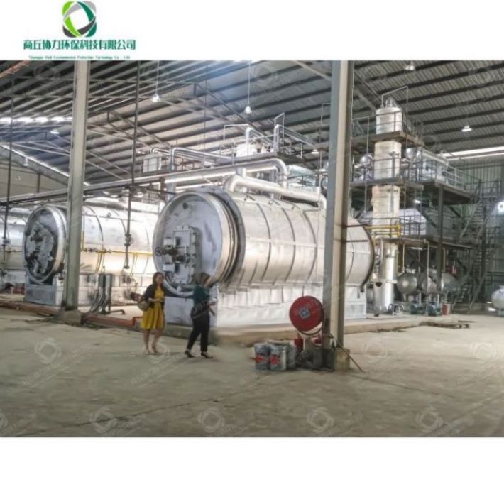 Automatic Tire Pyrolysis Oil Distillation To Diesel Recycling Plant