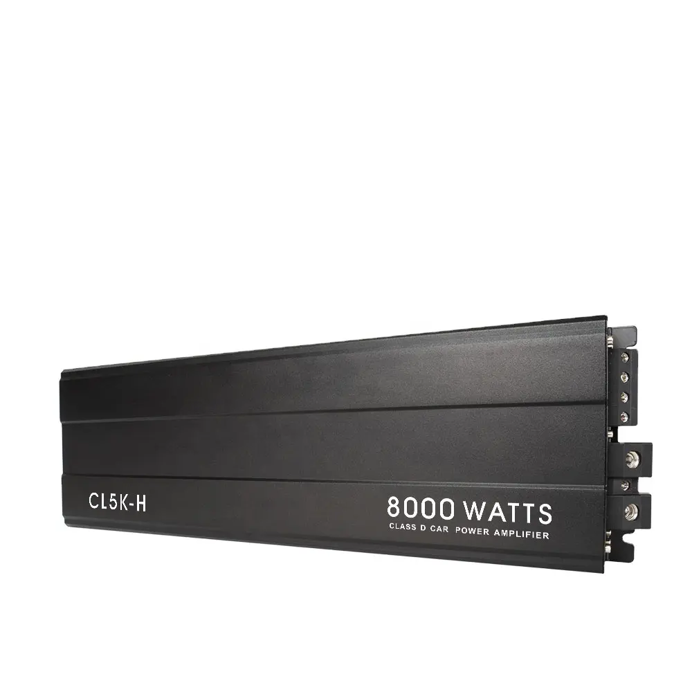 Suoer CL-5K 12V 8000w car audio power amplifier high power MONO channel class D subwoofer audio 8000 watt car amplifier
