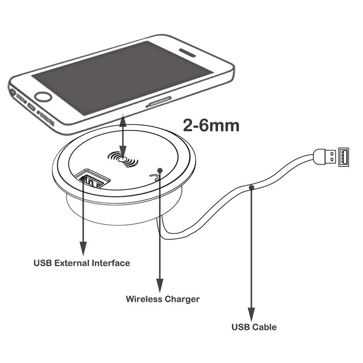Рабочий стол под офис встроенный в кафе бар мебель встроенный usb беспроводное зарядное устройство для дивана