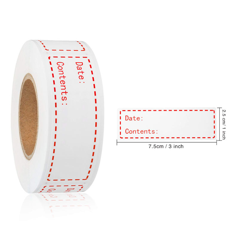 Custom product label stickers for warehouse marking and management