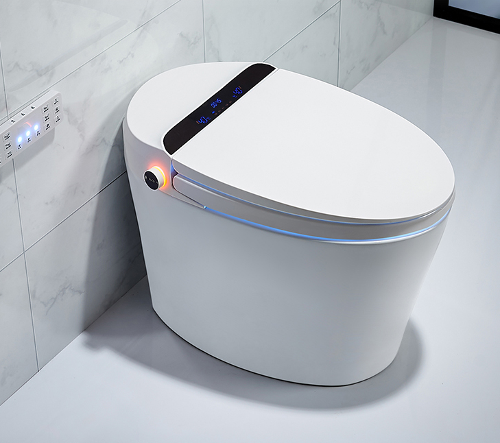 Toilet & Accessories 2021 Hot Sale white ceramic smart toilet water saving big impact Toilet Bowls